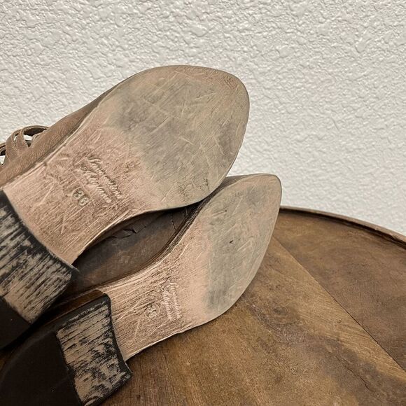 Free People Lost Valley Suede Brown Ankle Boot Women's 36 US 6 - Picture 7 of 7